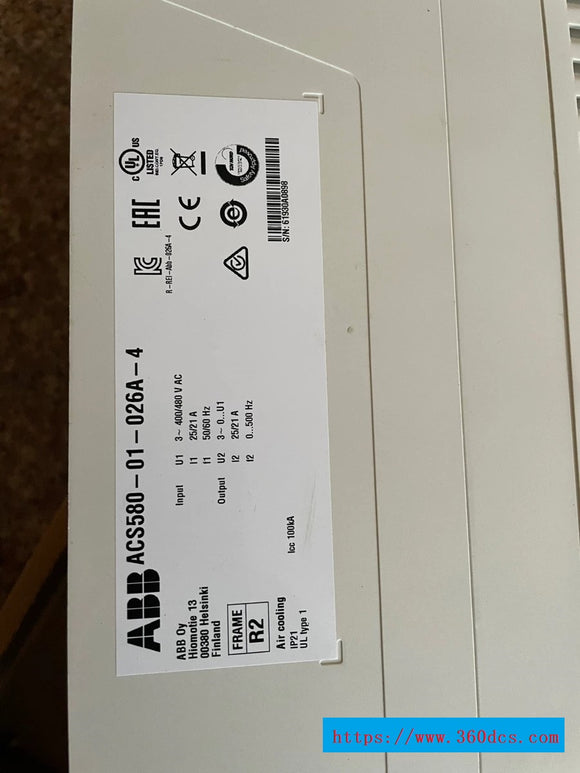 ABB acs580-01-026a-4 acs58001026a4 استفاده شده