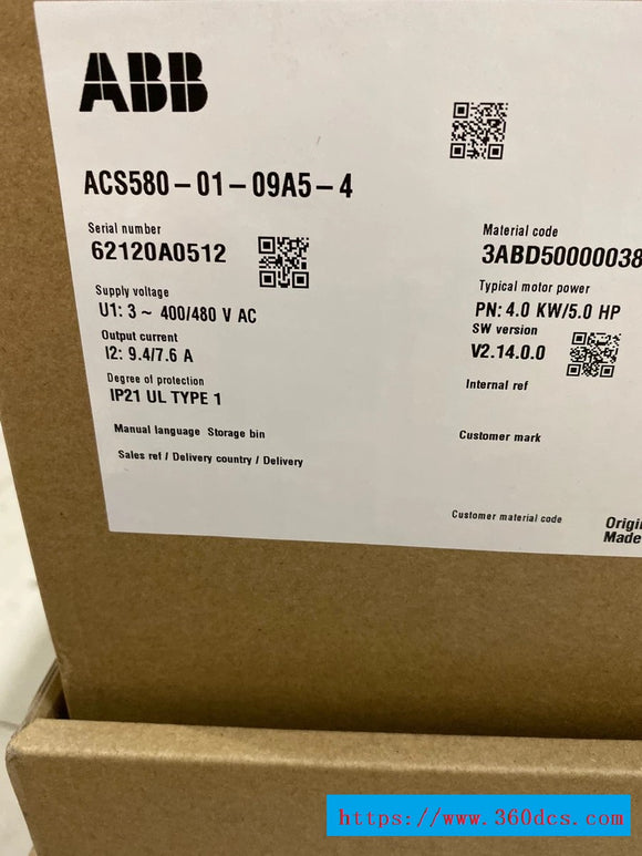 ABB ACS580-01-09A5-4 new ACS5800109A54