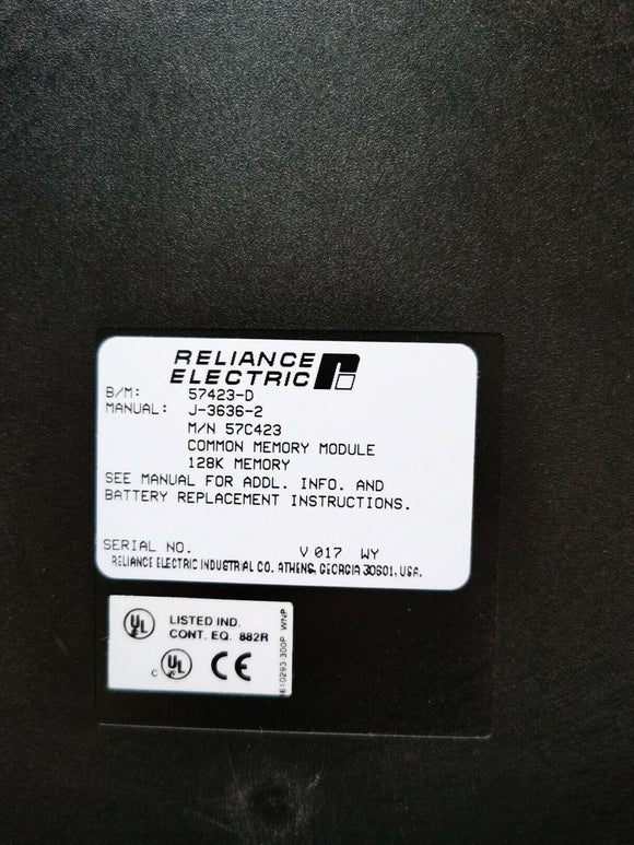 Reliance Electric 零件编号：57C423 B/M：57423 57C423-D