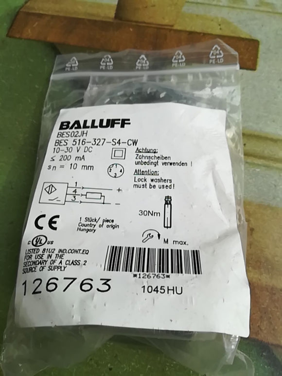 BES 516-327-S4-CW | Balluff | Inductive Sensor 10-30VDC 10mm, Opened  NEW