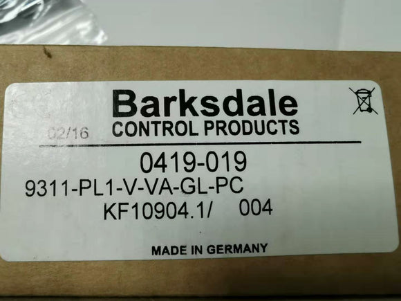 BARKSDALE  9311-PL1-V-VA-GL-PC  NEW