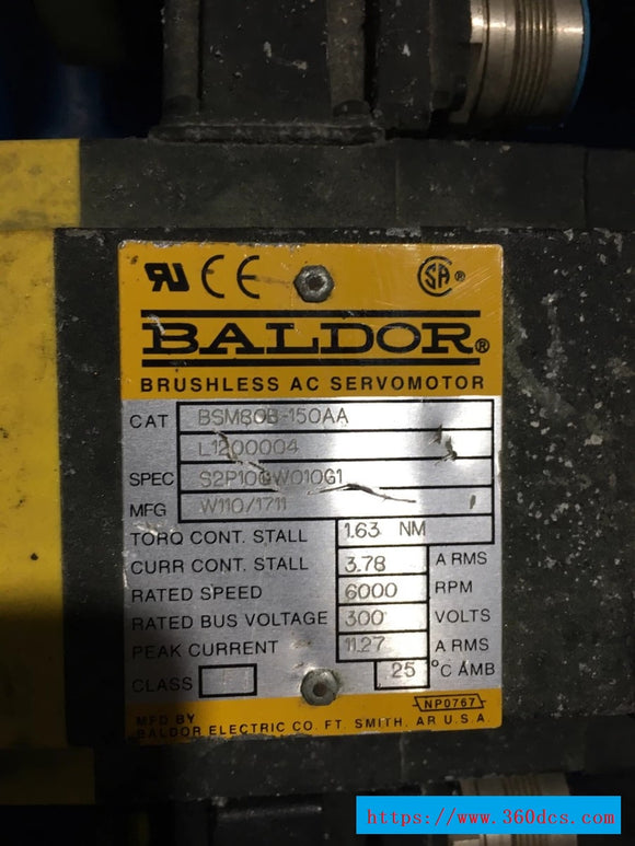 BALDOR BSM80B-150AA used