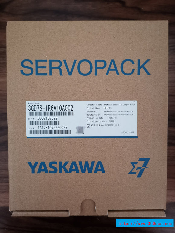 YASKAWA sgd7s-1r6a10a002 nuevo sgd7s1r6a10a002