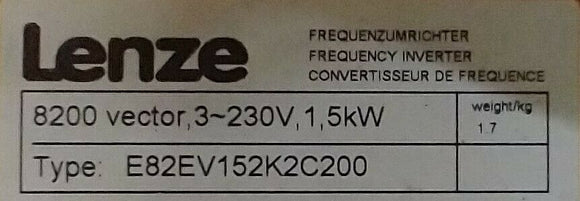 lenze E82EV152K2C200